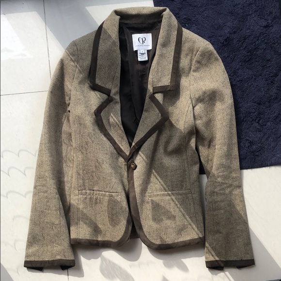 Charlotte Ronson sz 4 herringbone blazer - Picture 5 of 6